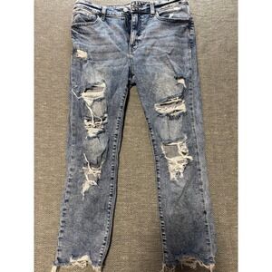 Willow‎ Root The Everyday Jean Distressed Acid Wash Denim Women's Size 29